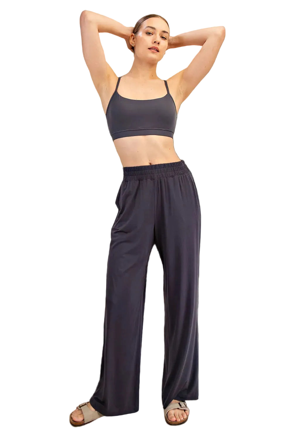 VISCOSE MODAL WIDE LEG PANT