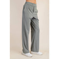 CRINKLE WOVEN STRAIGHT TROUSER