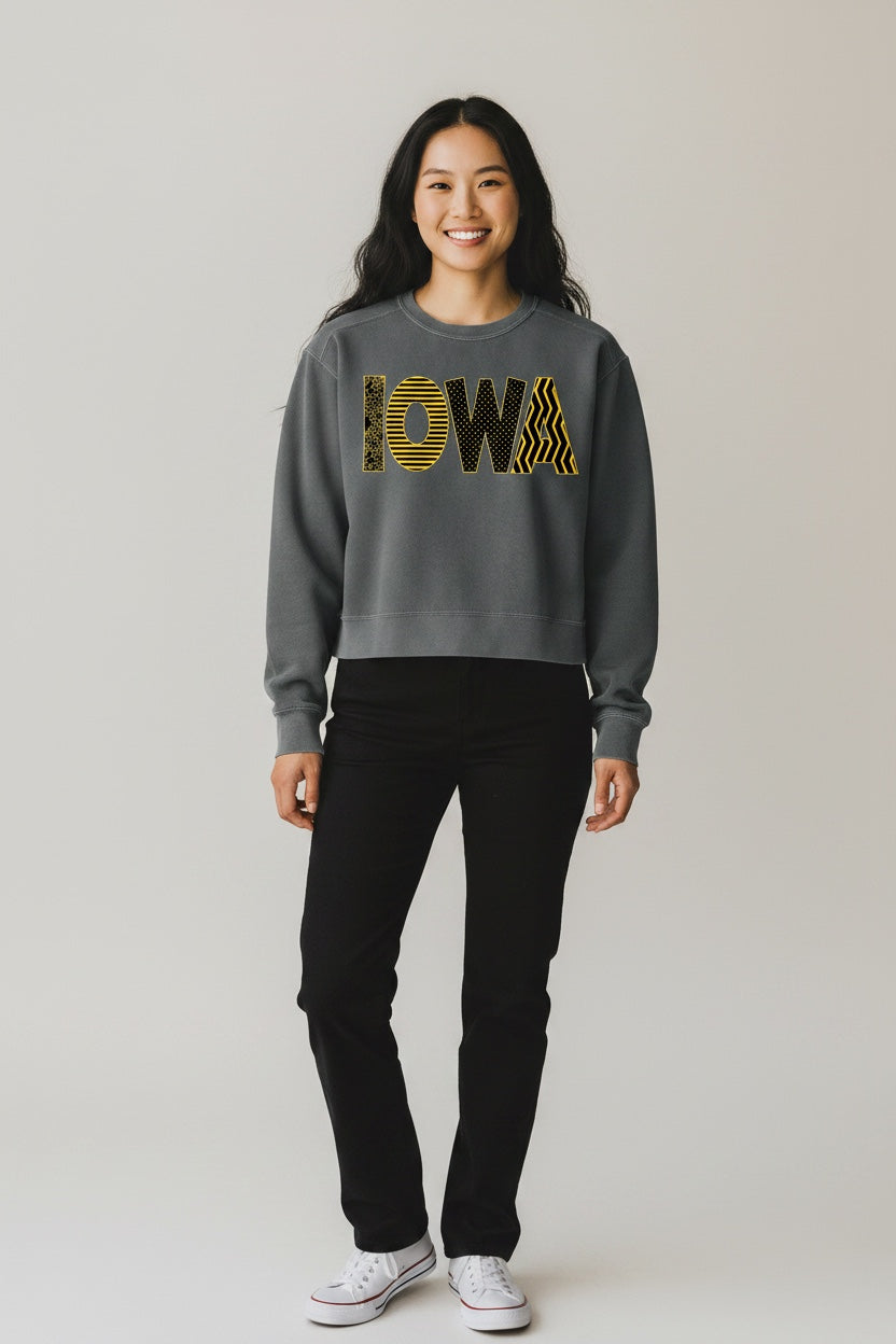 Iowa Mid-Length Crewneck Sweatshirt