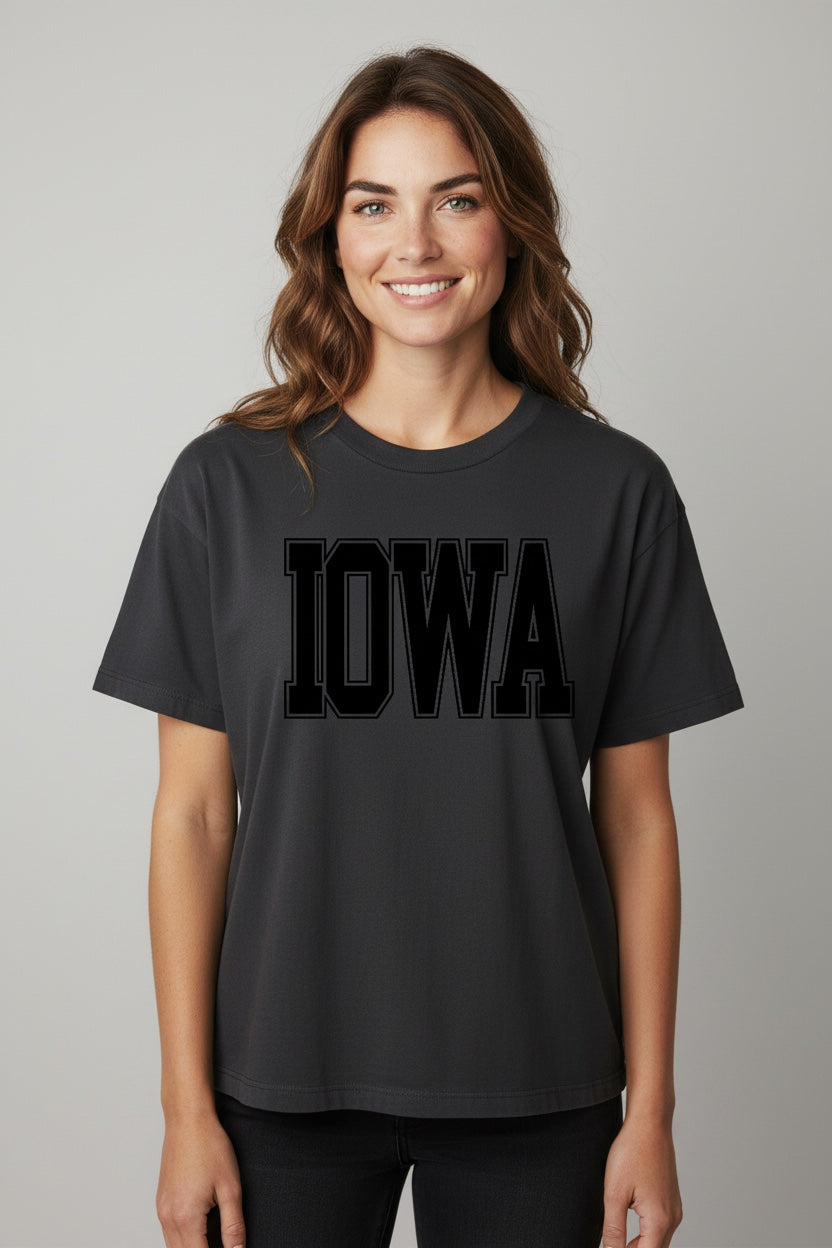 Iowa High-Low Short Sleeved Tee