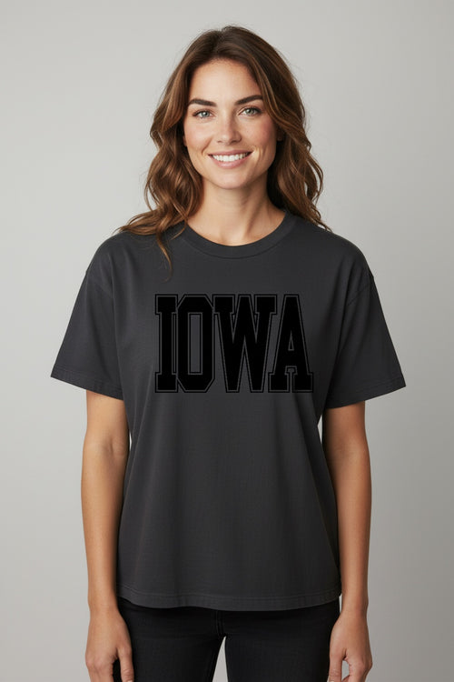 Iowa High-Low Short Sleeved Tee
