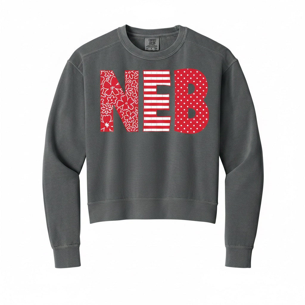 Nebraska Mid-Length Crewneck Sweatshirt