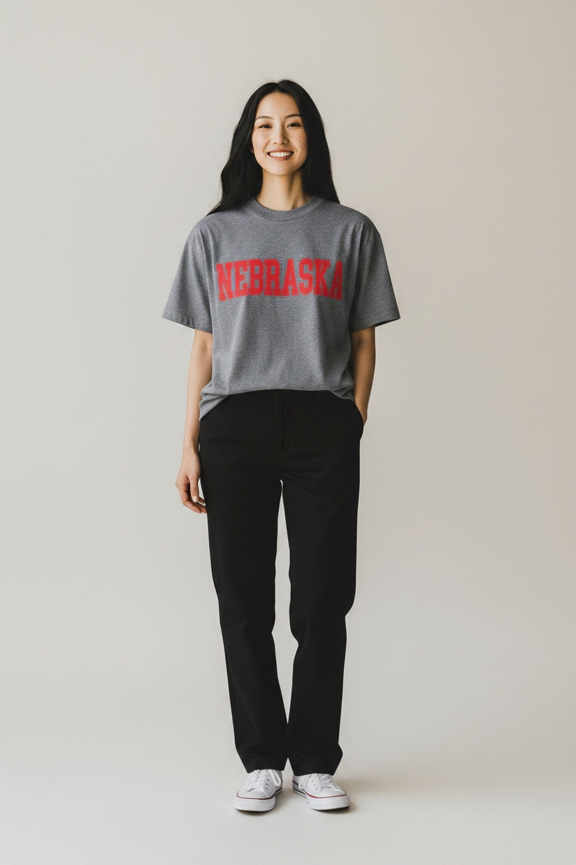 Nebraska High-Low Short Sleeved Tee