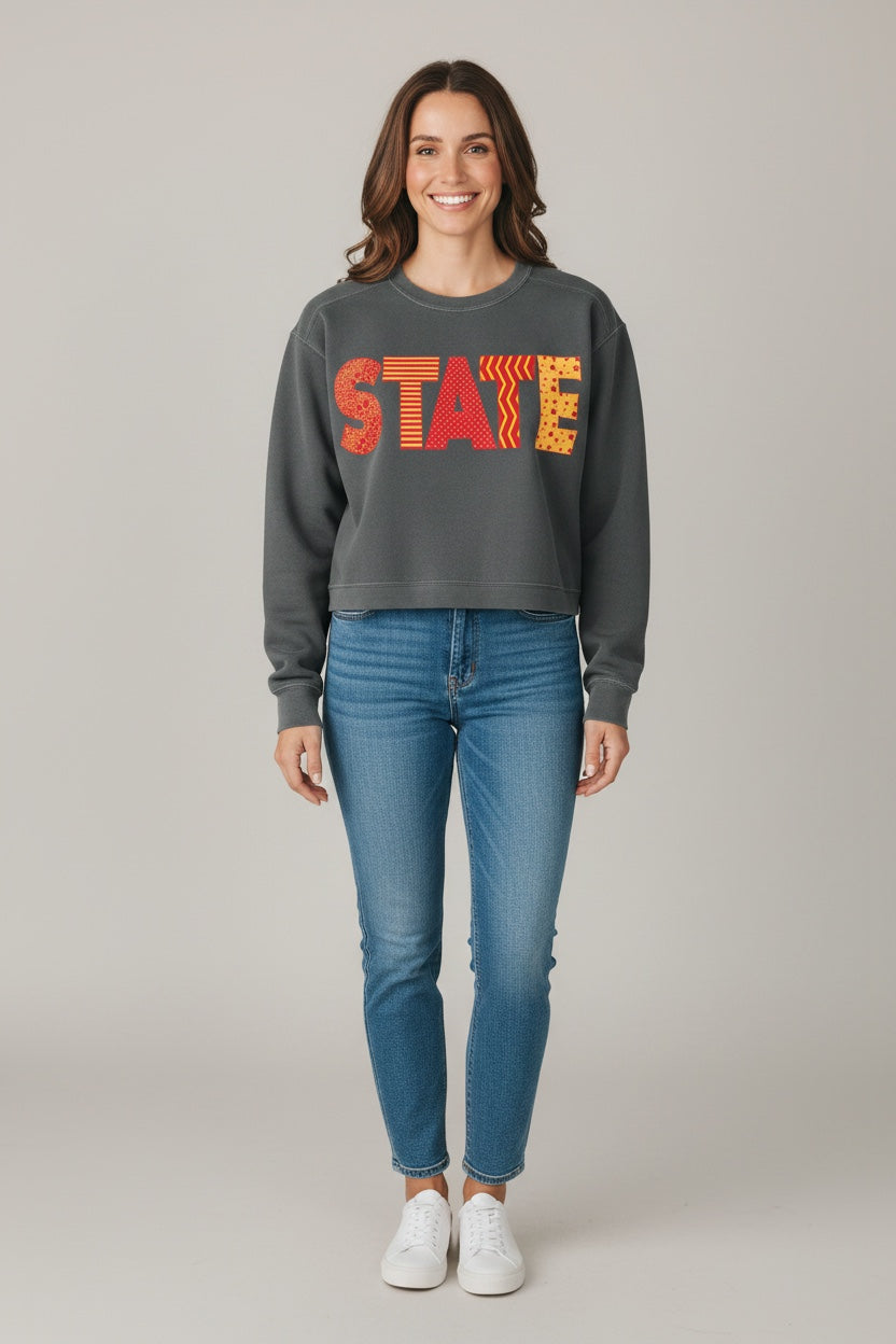 Iowa State Mid-Length Crewneck Sweatshirt