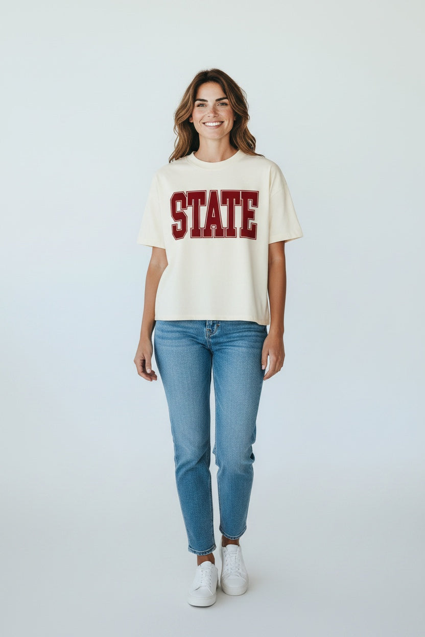 Iowa State High-Low Short Sleeved Tee