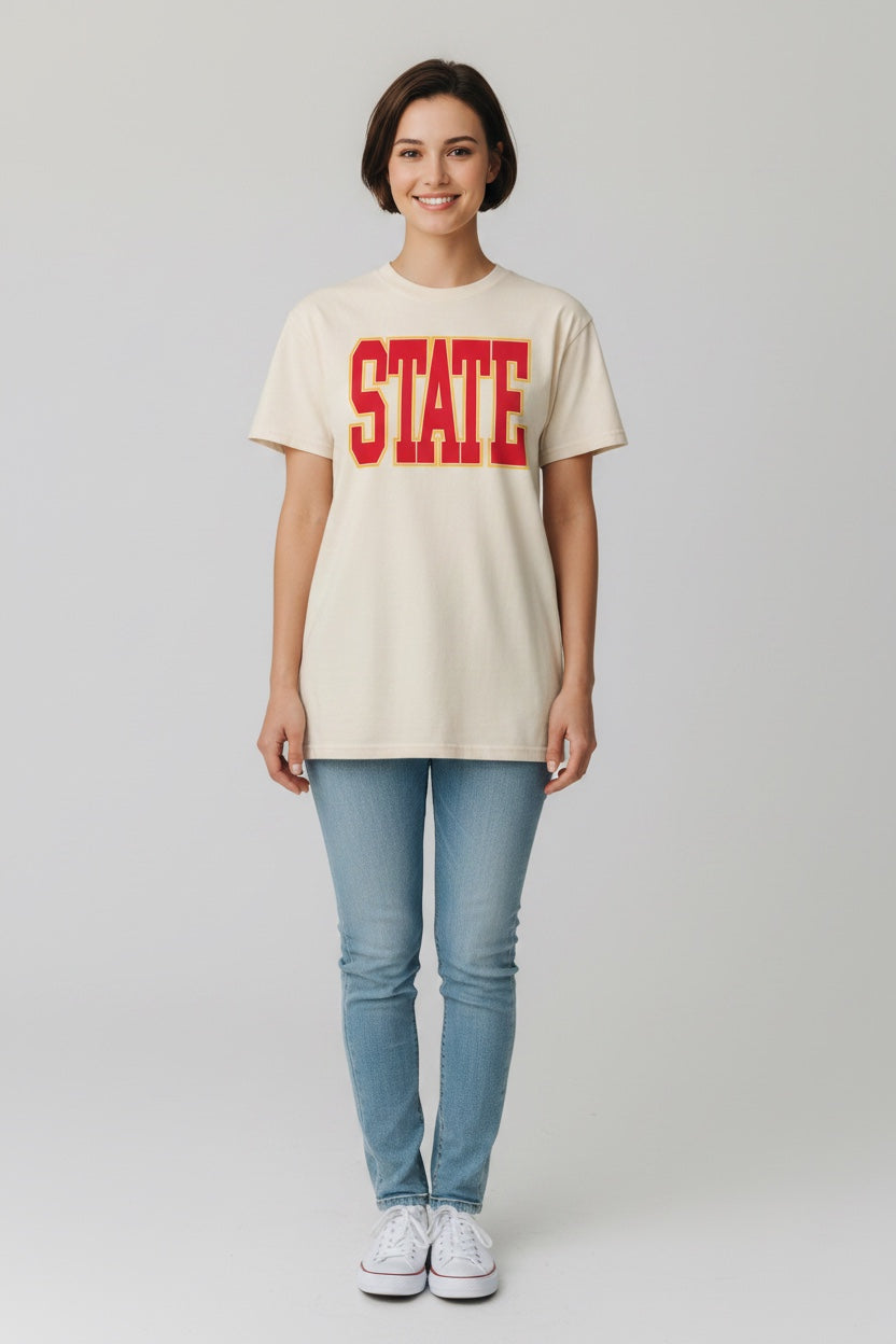 Iowa State Block Heavyweight Tee
