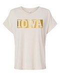 Iowa Vintage Wash Metallic Tee