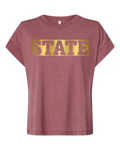 Iowa State Vintage Wash Metallic Tee