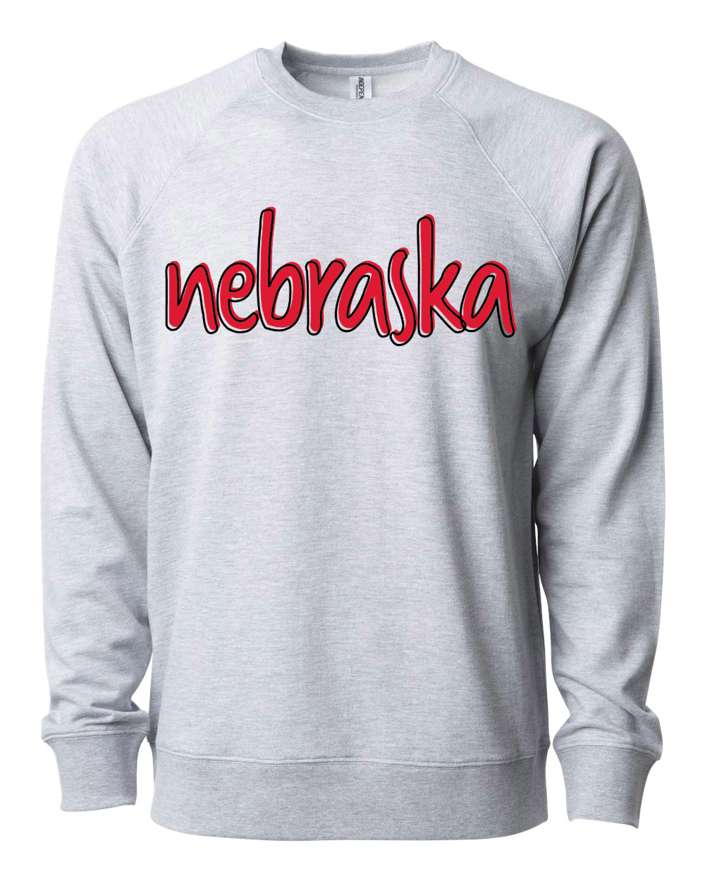 Nebraska Puff Print Crew Neck