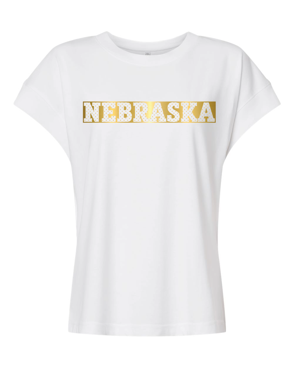 Nebraska Vintage Wash Metallic Tee