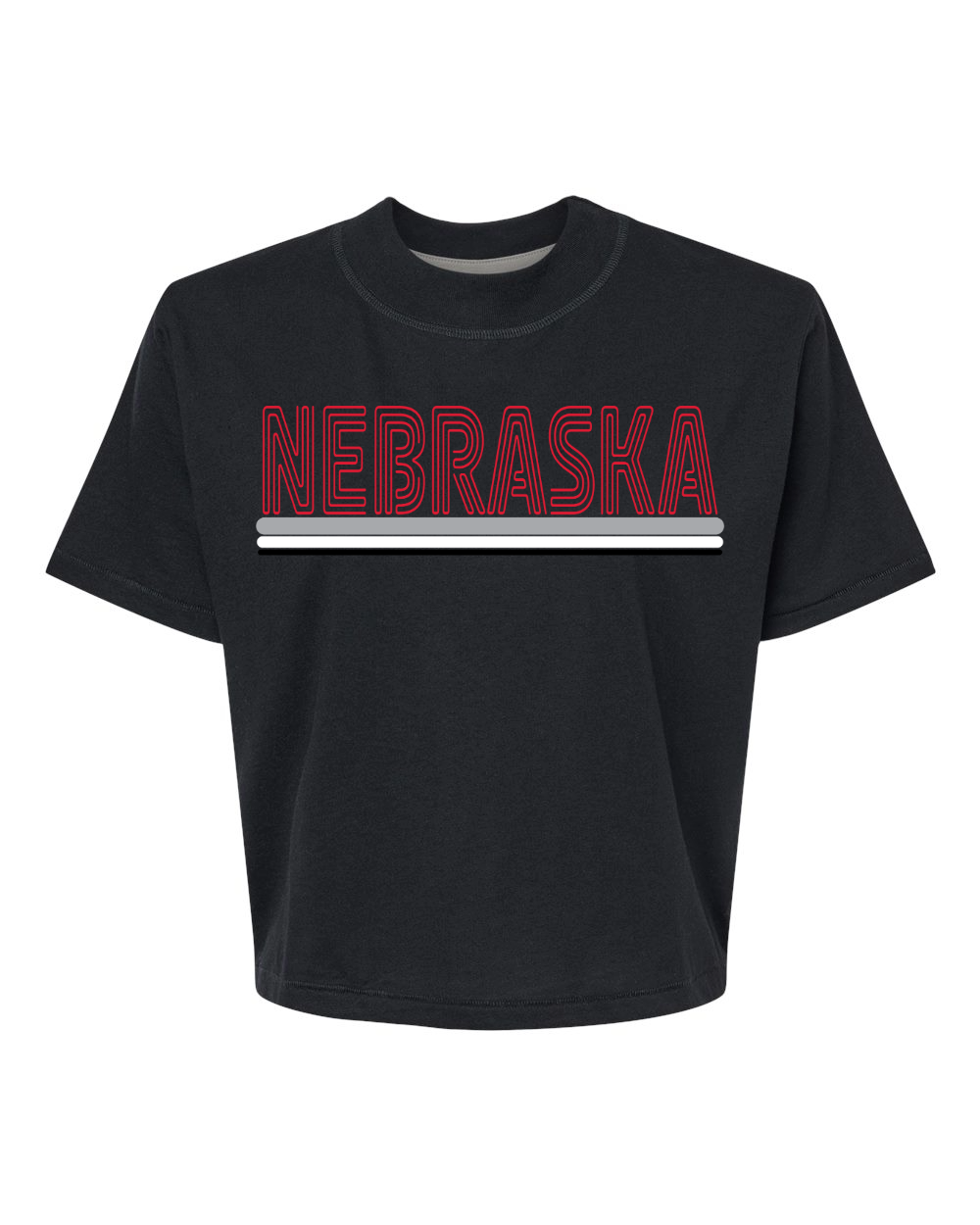 Nebraska Retro Boxy Tee