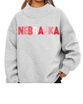 Nebraska Mock Neck Sweatshirt